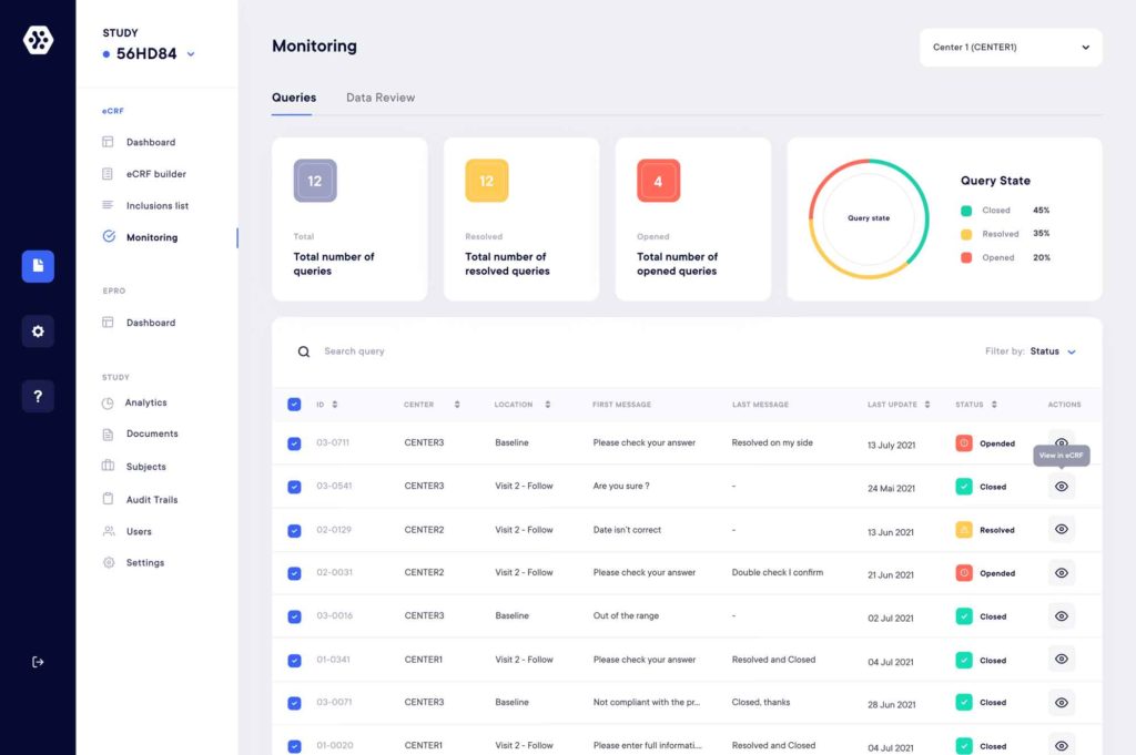 eCRF - Electronic Data Capture - Datacapt